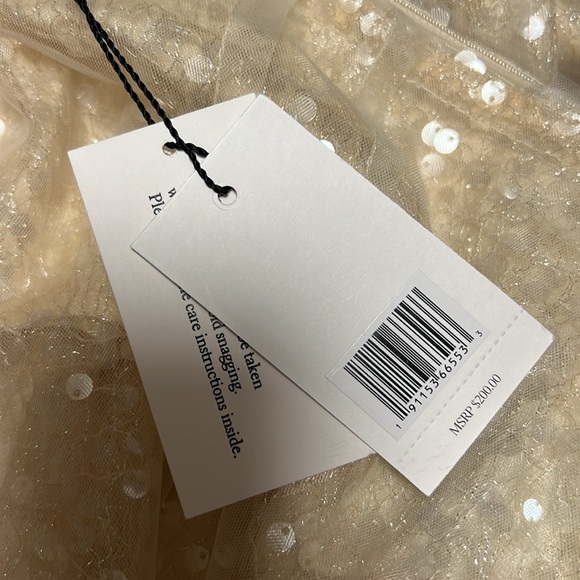 Jason Wu Ivory Tulle Layered Sequin Midi Skirt SZ 6 - Picture 3 of 6